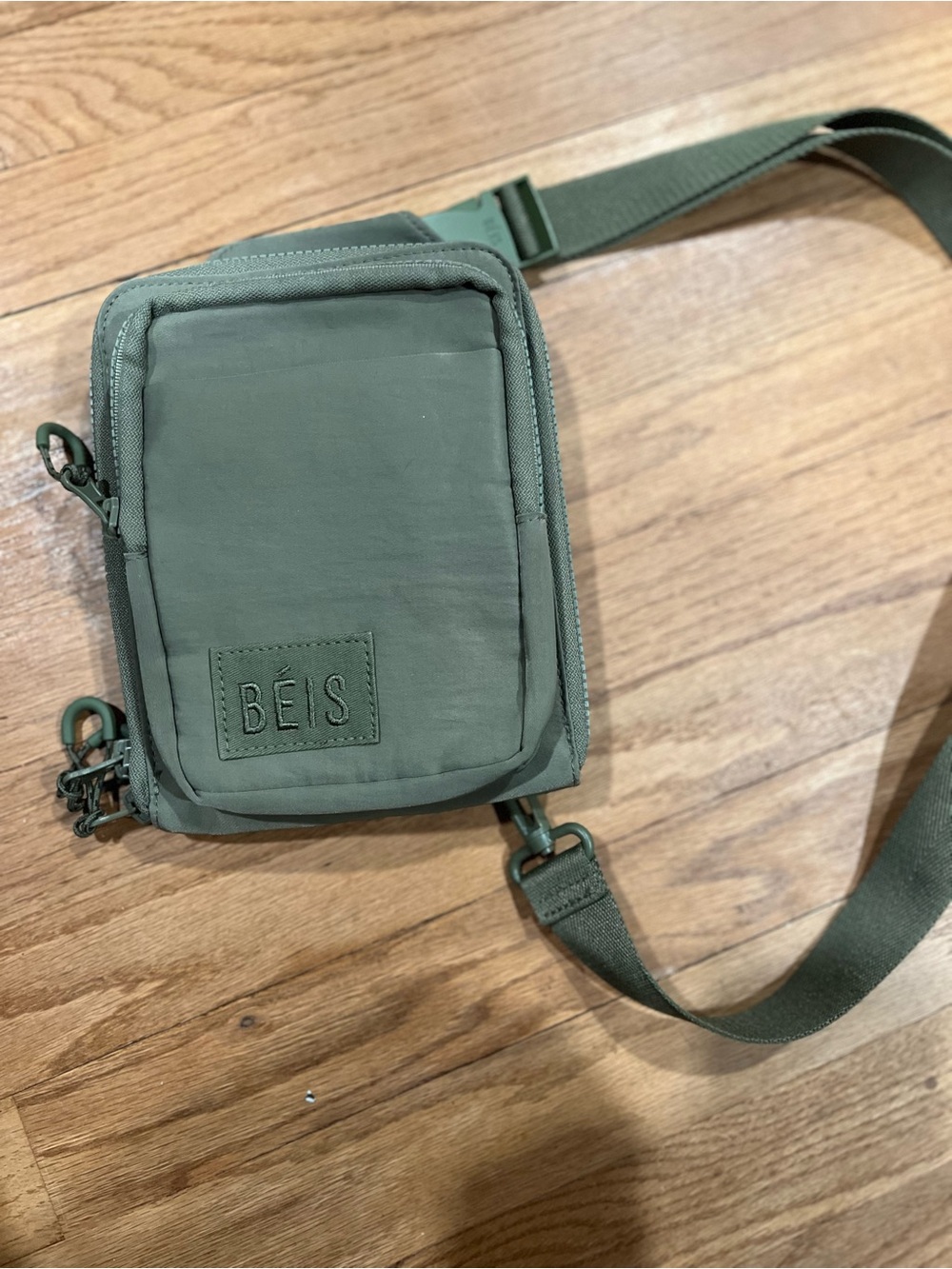 BEIS Olive Crossbody Sling Bag with Adjustable Strap